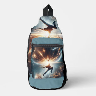 Galactic Breakdance Explosion in Deep Space Sling Bag