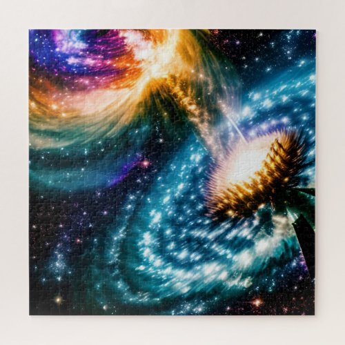 Galactic Broken Orbit Intertwining With Dimension Jigsaw Puzzle