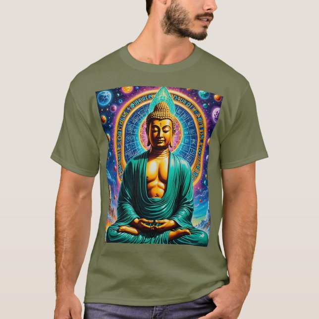 Galactic Buddha Zodiac Energy Shirt (Front)