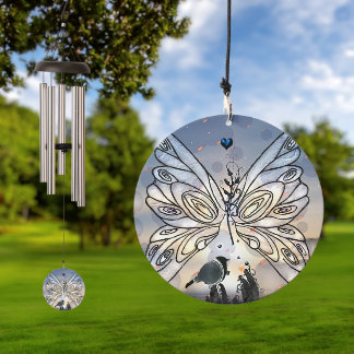 Galactic Butterfly Wind Chime Wind Chime