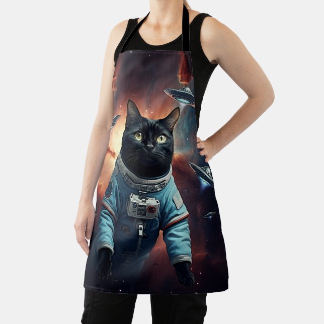 Galactic Cat Astronaut Apron (Insitu)