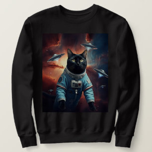 Galactic Cat Astronaut Sweatshirt