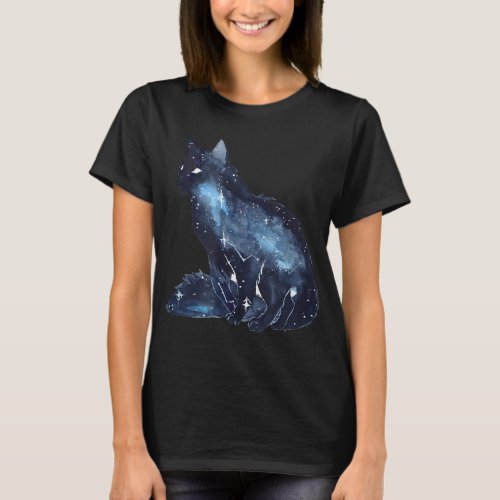 Galactic Cat _ Astronomy Kitten Stars Solar System T_Shirt
