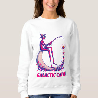 Galactic Catch Illustration – Moon Fishing & Glowi Sweatshirt