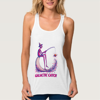 Galactic Catch Illustration – Moon Fishing & Glowi Tank Top