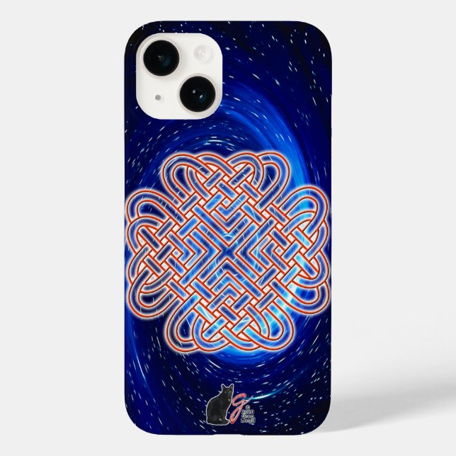 Galactic Celtic Love Knot Case-Mate iPhone Case (Back)
