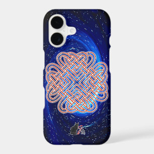Galactic Celtic Love Knot iPhone 17 Case