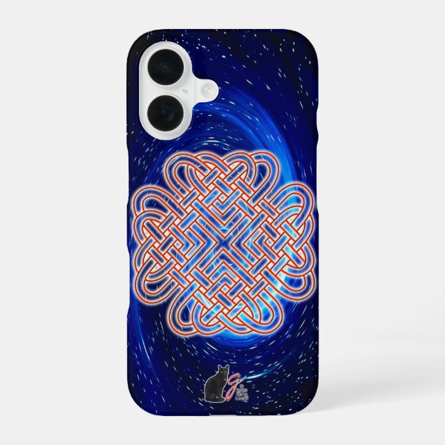 Galactic Celtic Love Knot Iphone Case (Back)