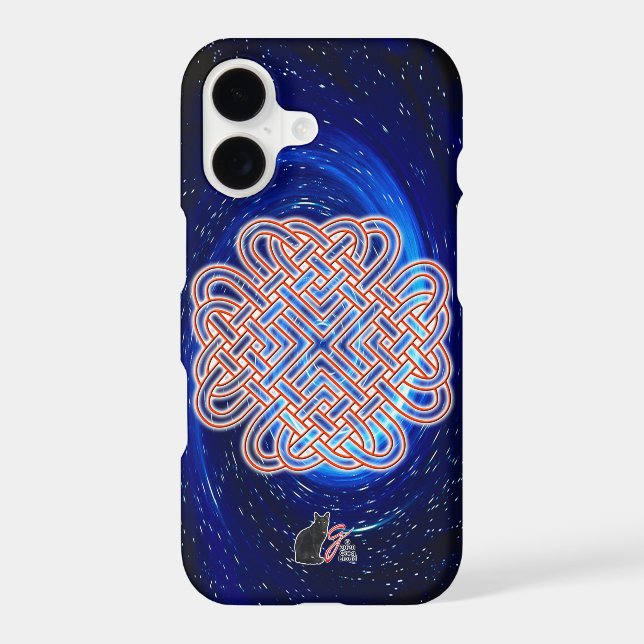 Galactic Celtic Love Knot Iphone Case (Back)
