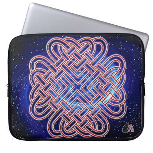 Galactic Celtic Love Knot Laptop Sleeve