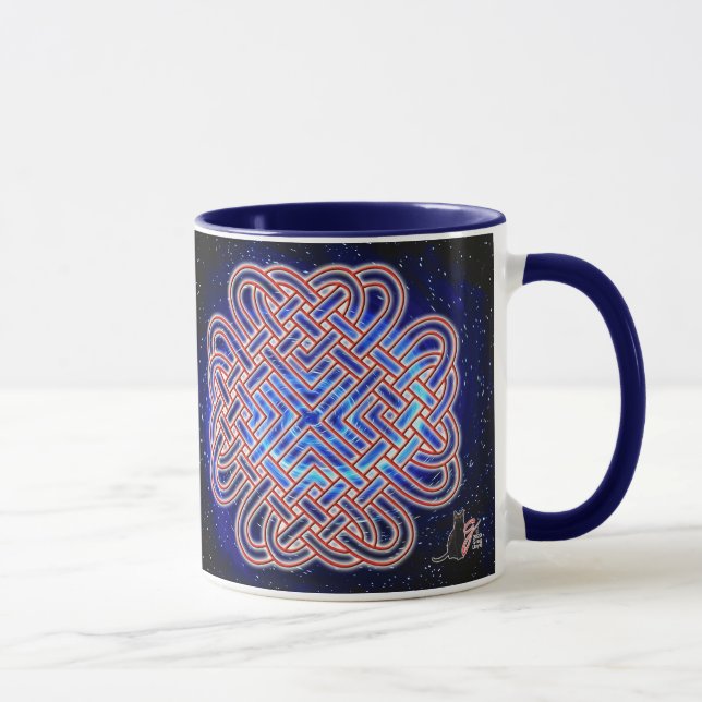 Galactic Celtic Love Knot Mug (Right)