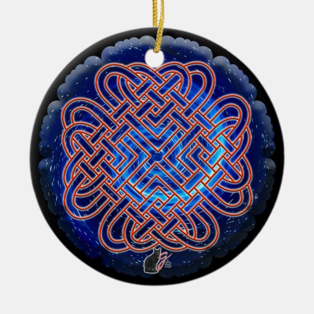 Galactic Celtic Love Knot Ornament (Front)