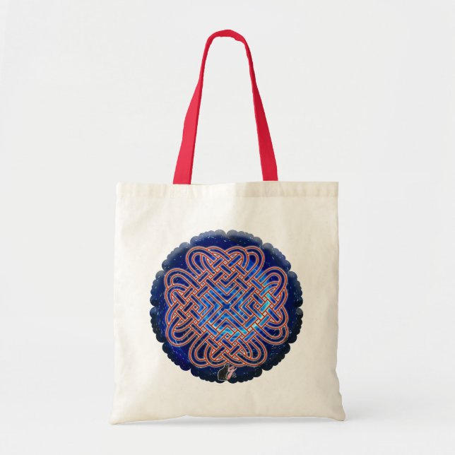 Galactic Celtic Love Knot Tote Bag (Front)