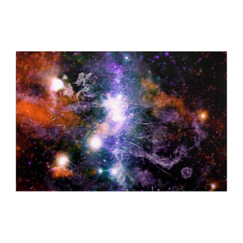 Galactic Center of Milky Way Galaxy X_Ray Hubble   Acrylic Print