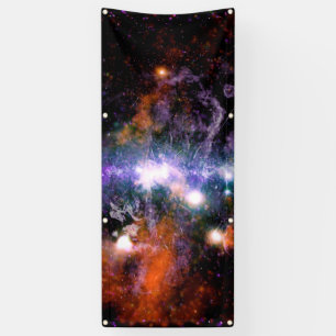 Galactic Center of Milky Way Galaxy X-Ray Hubble Banner
