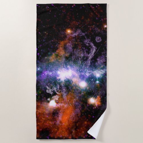 Galactic Center of Milky Way Galaxy X_Ray Hubble   Beach Towel