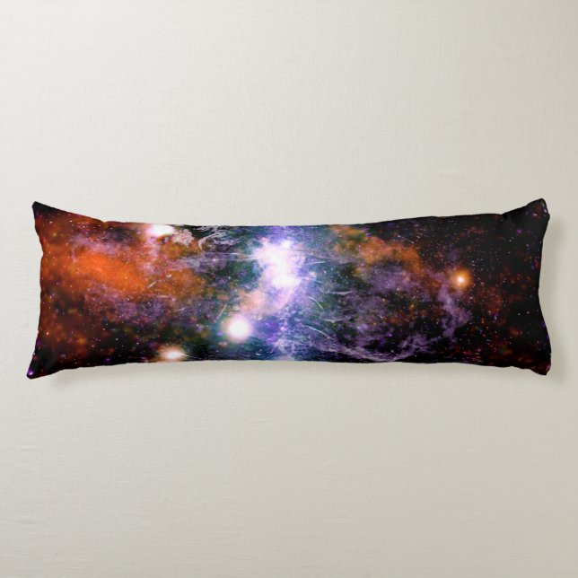 Galactic Center of Milky Way Galaxy X-Ray Hubble   Body Pillow (Front)