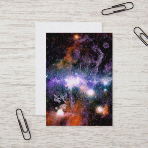 Galactic Center of Milky Way Galaxy X_Ray Hubble   Business Card