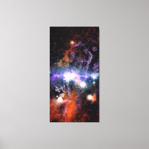 Galactic Center of Milky Way Galaxy X_Ray Hubble   Canvas Print