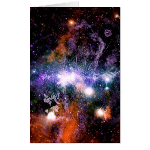 Galactic Center of Milky Way Galaxy X_Ray Hubble   Card