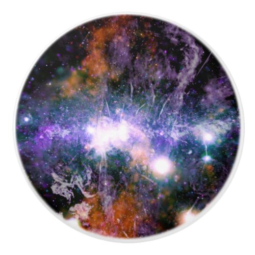 Galactic Center of Milky Way Galaxy X_Ray Hubble   Ceramic Knob