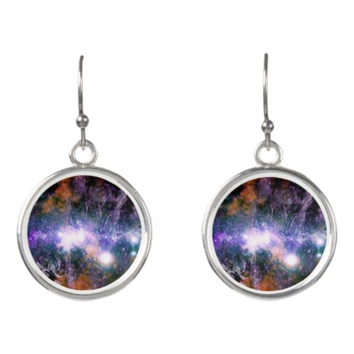 Galactic Center of Milky Way Galaxy X_Ray Hubble   Earrings