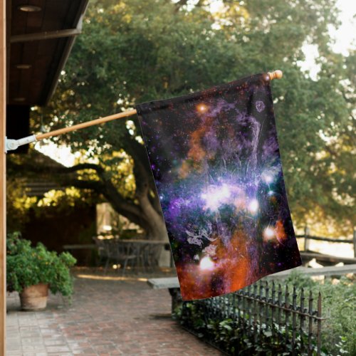 Galactic Center of Milky Way Galaxy X_Ray Hubble   House Flag