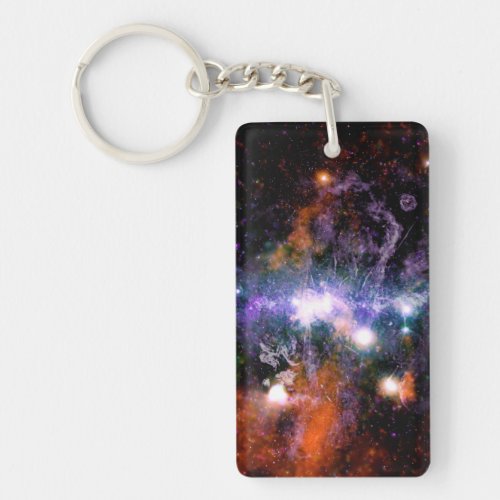 Galactic Center of Milky Way Galaxy X_Ray Hubble   Keychain