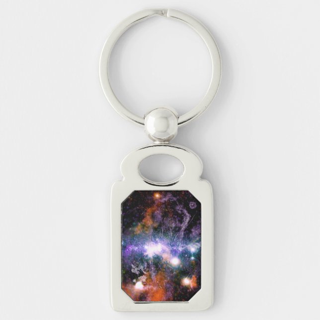 Galactic Center of Milky Way Galaxy X-Ray Hubble   Keychain (Front)