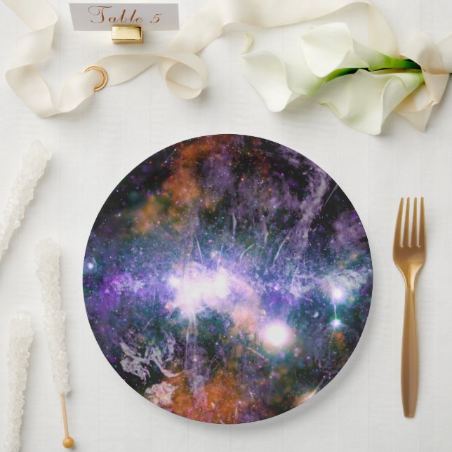 Galactic Center of Milky Way Galaxy X-Ray Hubble   Paper Plates (Wedding)