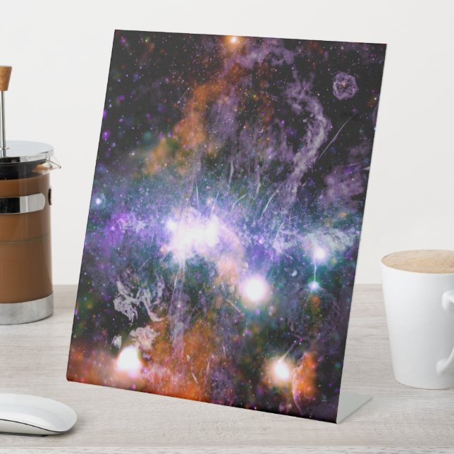 Galactic Center of Milky Way Galaxy X-Ray Hubble   Pedestal Sign (In SItu)
