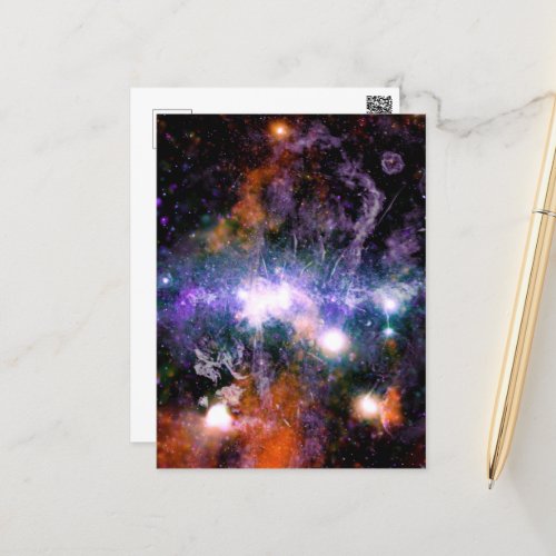 Galactic Center of Milky Way Galaxy X_Ray Hubble   Postcard