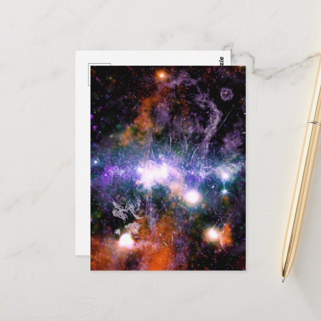 Galactic Center of Milky Way Galaxy X-Ray Hubble   Postcard (Front/Back In Situ)