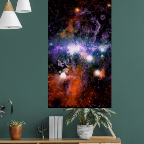 Galactic Center of Milky Way Galaxy X_Ray Hubble   Poster