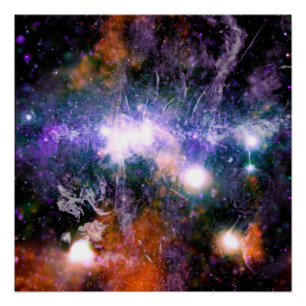 Galactic Center of Milky Way Galaxy X-Ray Hubble Poster