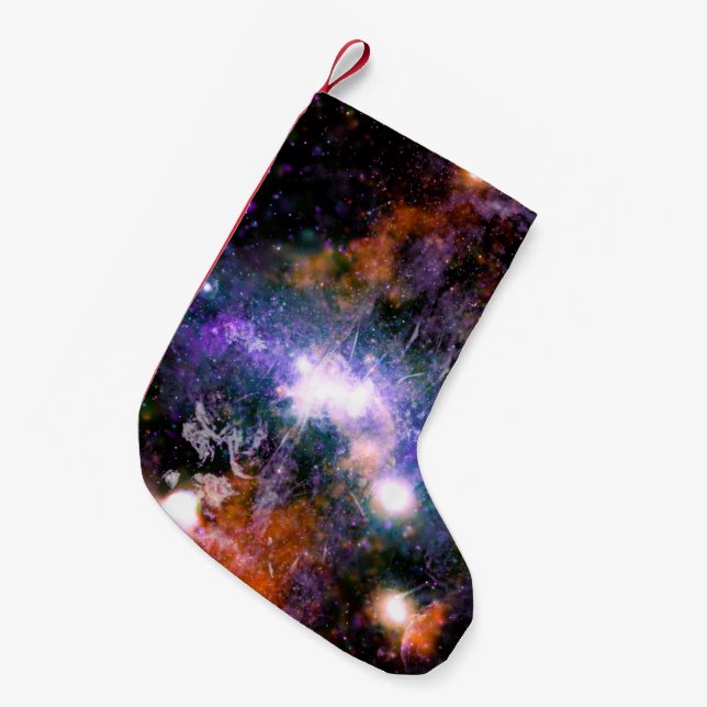 Galactic Center of Milky Way Galaxy X-Ray Hubble   Small Christmas Stocking (Front (Hanging))