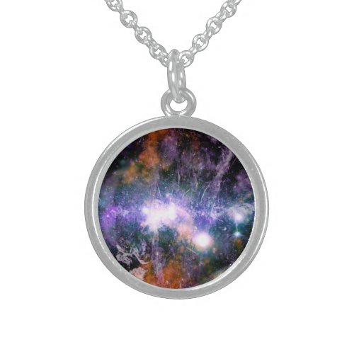 Galactic Center of Milky Way Galaxy X_Ray Hubble   Sterling Silver Necklace