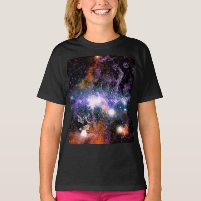 Galactic Center of Milky Way Galaxy X-Ray Hubble   T-Shirt (Front)