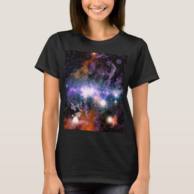 Galactic Center of Milky Way Galaxy X-Ray Hubble   T-Shirt (Front)