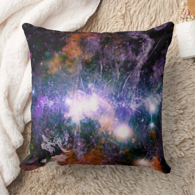 Galactic Center of Milky Way Galaxy X-Ray Hubble   Throw Pillow (Blanket)