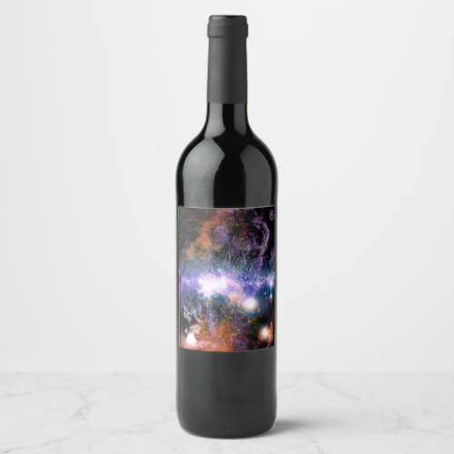 Galactic Center of Milky Way Galaxy X_Ray Hubble   Wine Label
