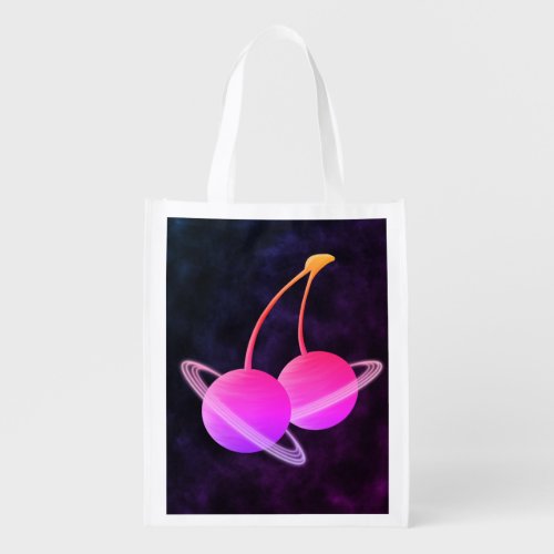 Galactic Cherries Grocery Bag