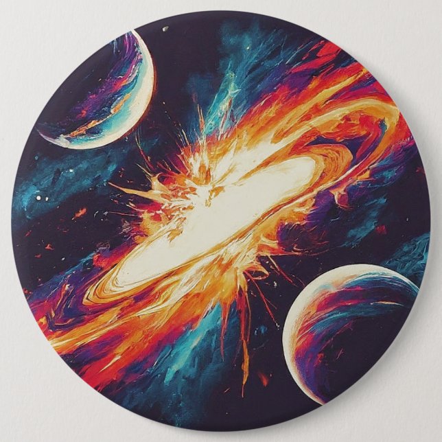 Galactic Collision Gravity Logo Tee Button (Front)