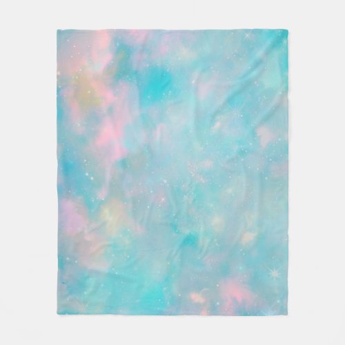 Galactic Comfort Nebula Fleece Blanket