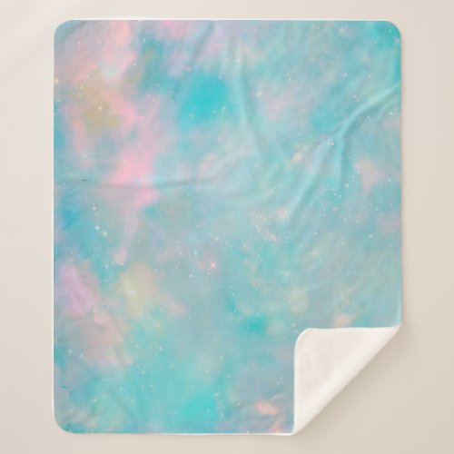 Galactic Comfort Nebula Sherpa Blanket