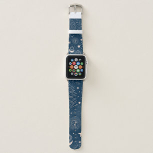 Galactic Constellations: Space Pattern Design Apple Watch Band