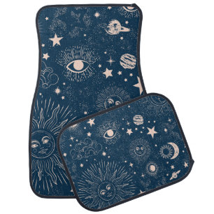 Galactic Constellations: Space Pattern Design Car Floor Mat