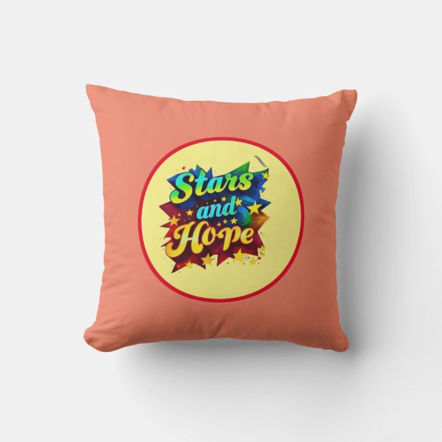 "Galactic Dreams" Throw Pillow (Front)