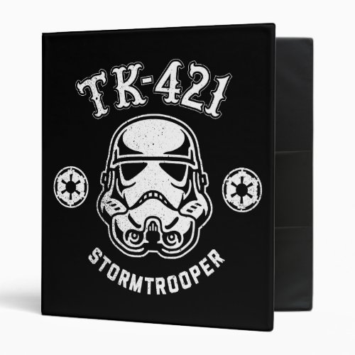 Galactic Empire Stormtrooper TK_421 Retro Graphic 3 Ring Binder