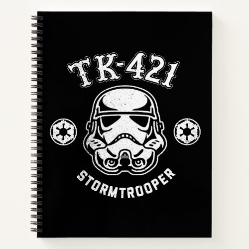Galactic Empire Stormtrooper TK_421 Retro Graphic Notebook